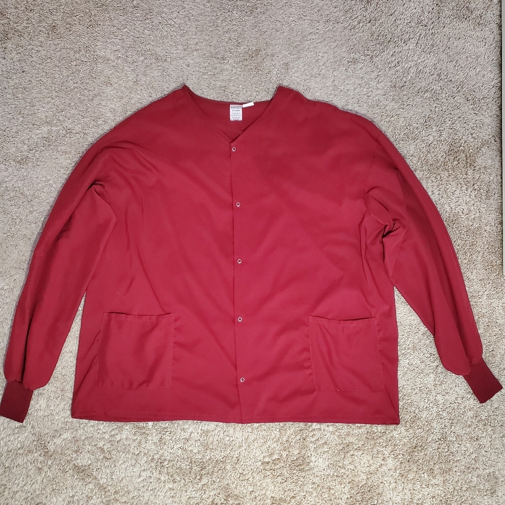 Red Scrub Jacket Unisex